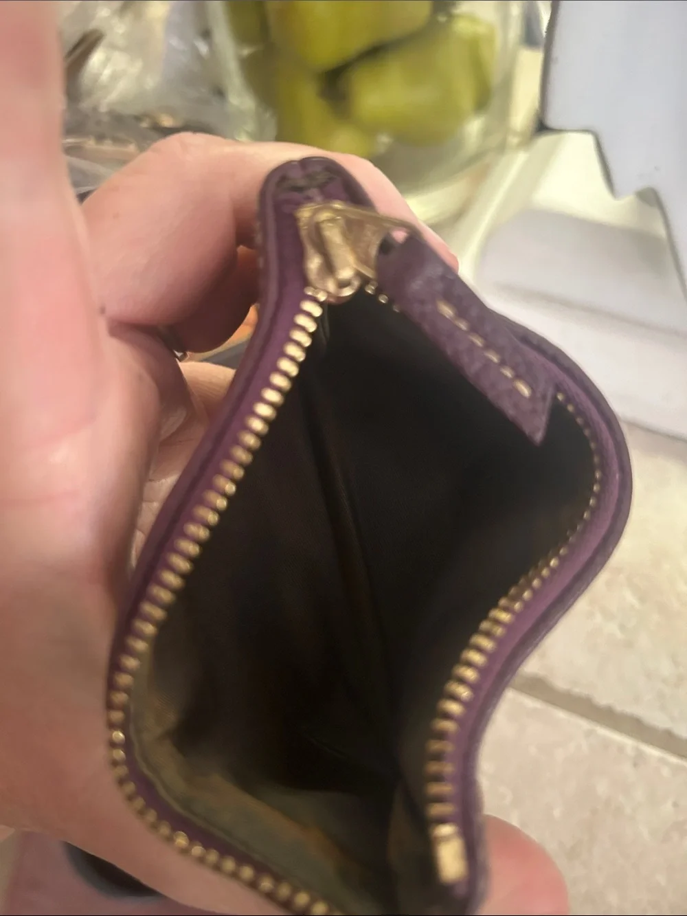 Dooney & Bourke Brown Monogram Zip Wristlet